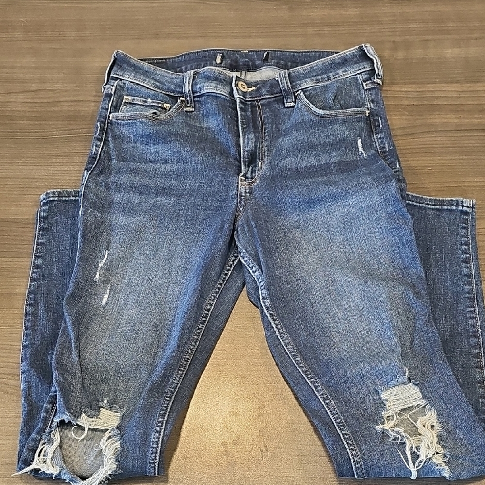 Distressed Blue Women's Jeans